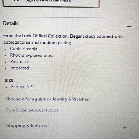 NEW CZ stud earrings - Picture 7 of 7